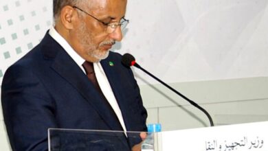 صورة وزير النقل: نسبة تقدم أشغال جسر الحي الساكن بلغت 37 بالمائة