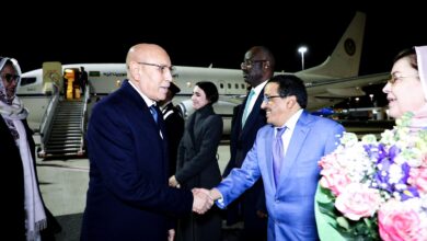 صورة غزواني يصل إلى روما للمشاركة في قمة إيطالية إفريقية