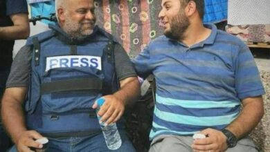 صورة استشهاد نجل الإعلامي وائل الدحدوح في رفح جنوب غزة