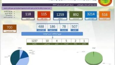 صورة إغلاق 115 محلا تجاريا ومصادرة 180 طنا من المواد الفاسدة