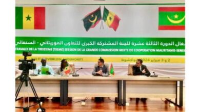 صورة اجتماع تحضيري للجنة المشتركة الموريتانية السنغالية
