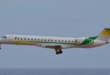 صورة وصول أول رحلة للموريتانية للطيران إلى المدينة المنورة