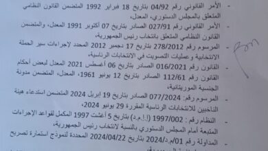 صورة المجلس الدستوري يعتمد 7 مرشحين للرئاسة