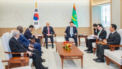 صورة سول: مباحثات بين الرئيس غزواني ونظيره الكوري