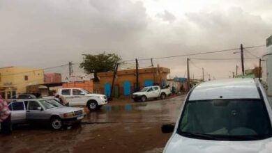 صورة أمطار على روصو وتوقع لتساقطات خفيفة على مناطق من ثلاث ولايات