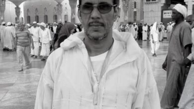 صورة الإعلان عن وفاة الشاعر الموريتاني حسني ولد شاش