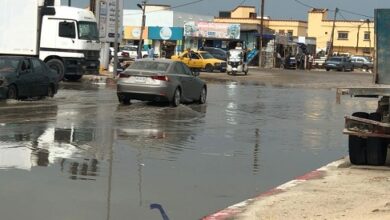 صورة مياه الأمطار تغمر عدة مناطق في نواكشوط ـ صور