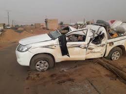 صورة إصابة عدة أشخاص في حادث سير على طريق لعيون- أدويراره