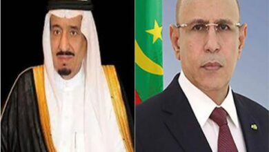 صورة ملك السعودية وولي عهده يهنئان غزواني بمناسبة فوزه بمأمورية ثانية
