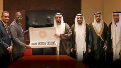 صورة وزير الشؤون الإسلامية  يلتقي برئيس هيئة الأوقاف والشؤون الإسلامية والزكاة بالإمارات العربية المتحدة