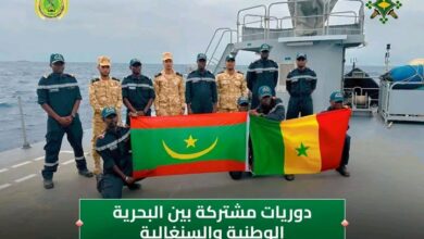صورة دوريات مشتركة بين  القوات الموريتانية و السنغالية