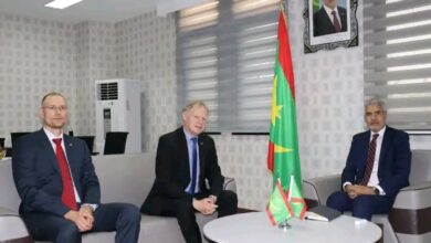 صورة وزير الاقتصاد والمالية يتباحث مع السفير الألماني المعتمد لدى بلادنا