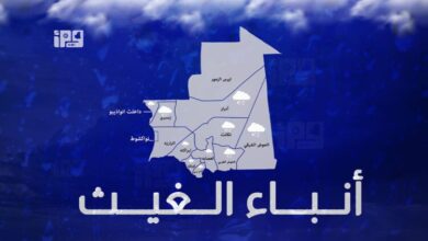 صورة تسجيل كميات من الأمطار على مستوى ولايتي اترارزة وآدرار
