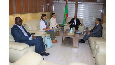 صورة وزير الداخلية وترقية اللامركزية والتنمية المحلية يستقبل ممثلة المنظمة الدولية للهجرة في موريتانيا