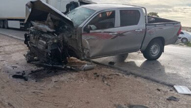 صورة وفيات  جرحى بحادثي سير على طريق أطار- تجكجة