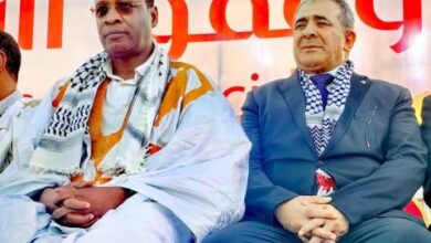 صورة رؤساء الاحزاب السياسية ينظمون مهرجانا حاشدا تخليدا لذكرى طوفان الأفصى