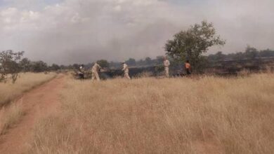 صورة سرية من الجيش الوطني تنجح في إخماد حرائق اندلعت في منطقة بباسكنو