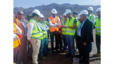 صورة افديرك: وزير المعادن والصناعة يواصل زيارته لبعض منشآت شركة ” اسنيم”