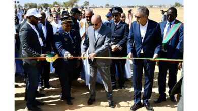 صورة غزواني يدشن مشروع كهربة مناطق الإنتاج الزراعي