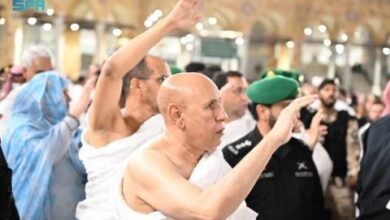 صورة الرئيس الغزواني يؤدي مناسك العمرة