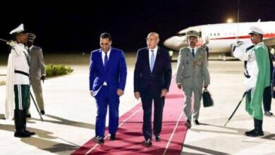 صورة الرئيس غزواني يعود إلى نواكشوط قادما من الجزائر