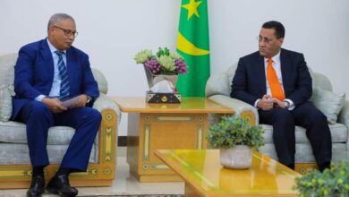صورة الوزير الأول يلتقي الامين التنفيذي للجنة المشتركة الدائمة لمكافحة آثار الجفاف في الساحل ” سلس “