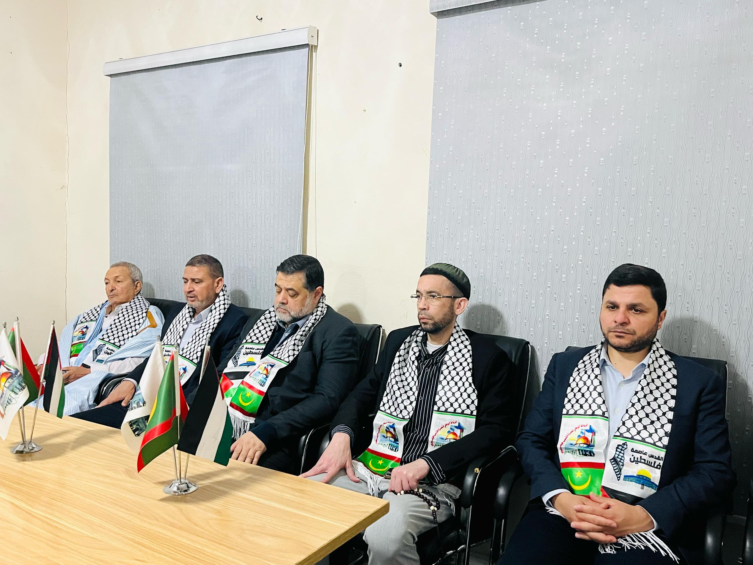 صورة زيارة وفد حماس تشيد بجهود موريتانيا في مواجهة التطبيع