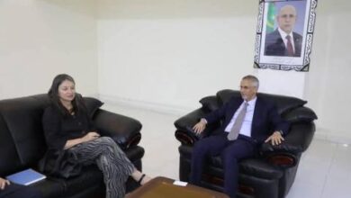 صورة ‏مفوض حقوق الإنسان يلتقي ممثلة المفوضية السامية للأمم المتحدة لحقوق الإنسان في بلادنا