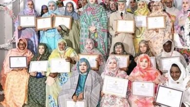 صورة وزيرة العمل الاجتماعي تشرف على اختتام أسبوع تكريم المرأة الموريتانية