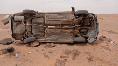 صورة جرحى في حادث سير على الطريق بين أتواجيل وشوم