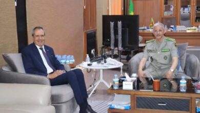 صورة مدير الأمن يستقبل السفير المغربي بموريتانيا