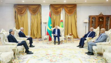 صورة غزواني يجري مباحثات مع رئيس البرلمان المغربي