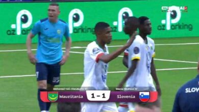 صورة المنتخب الوطني لكرة القدم المصغرة يتعادل مع نظيره سلوفيني