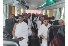 صورة الفوج الأول من حجاجنا الميامين يغادر المدينة المنورة إلى مكة المكرمة