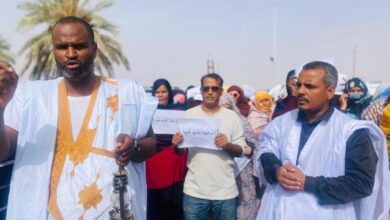 صورة احتجاجات في أطار للمطالبة بحل أزمة المياه والكهرباء