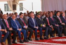 صورة تدشين ووضع الحجر الأساس لعدد من المنشآت الحيوية