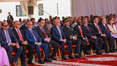 صورة تدشين ووضع الحجر الأساس لعدد من المنشآت الحيوية
