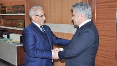 صورة رئيس الجمعية الوطنية يستقبل السفير المصري بنواكشوط