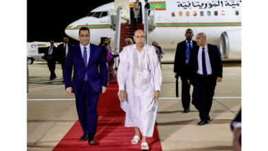 صورة رئيس الجمهورية يعود إلى نواكشوط بعد أدائه مناسك الحج
