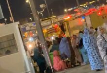 صورة اندلاع حريق في مخيم الحجاج الموريتانيين بمنىً
