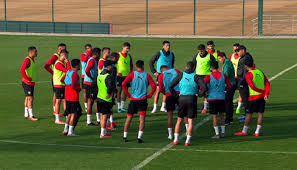 صورة نواكشوط:المنتخب الوطني للمحليين يتدرب قبل معسكره في تونس