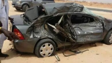 صورة حادث أليم يحصد أرواح ثلاثة ويصيب اثنين قرب نواذيبو