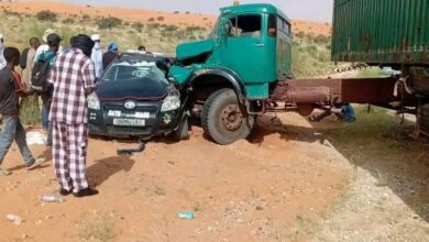 صورة حادث سير يودي بحياة شخصين على طريق الأمل