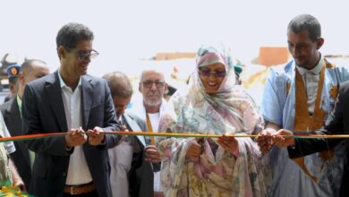 صورة تدشين مخزن لمفوضية الأمن الغذائي في انبيكت لحواش