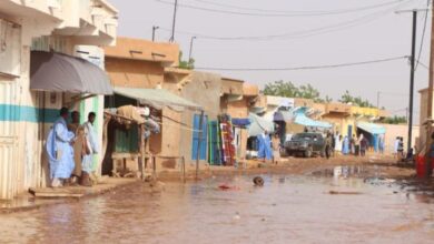 صورة مياه السيول تحاصر عدة قرى في مقاطعة ومبو
