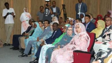 صورة تنصيب مكتب شبكة المراصد الإفريقية  للعدالة والتكافؤ بإشراف السيدة الأولى