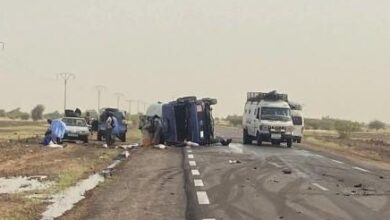 صورة تسجيل إصابات في حادثي سير على طريق الأمل