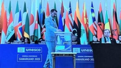 صورة وزير الثقافة يؤكد حرص موريتانيا على المساهمة مع المنظمة في تعزيز الثقافة والعلوم