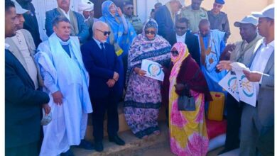 صورة الحكومة توزع مساعدات غذائية وتمول 10 مشاريع في وادان
