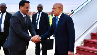صورة غزواني يعود إلى نواكشوط بعد تدشين مشاريع في ازويرات